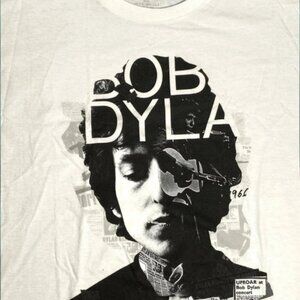 Bob Dylan White NOS Adult XL T-Shirt